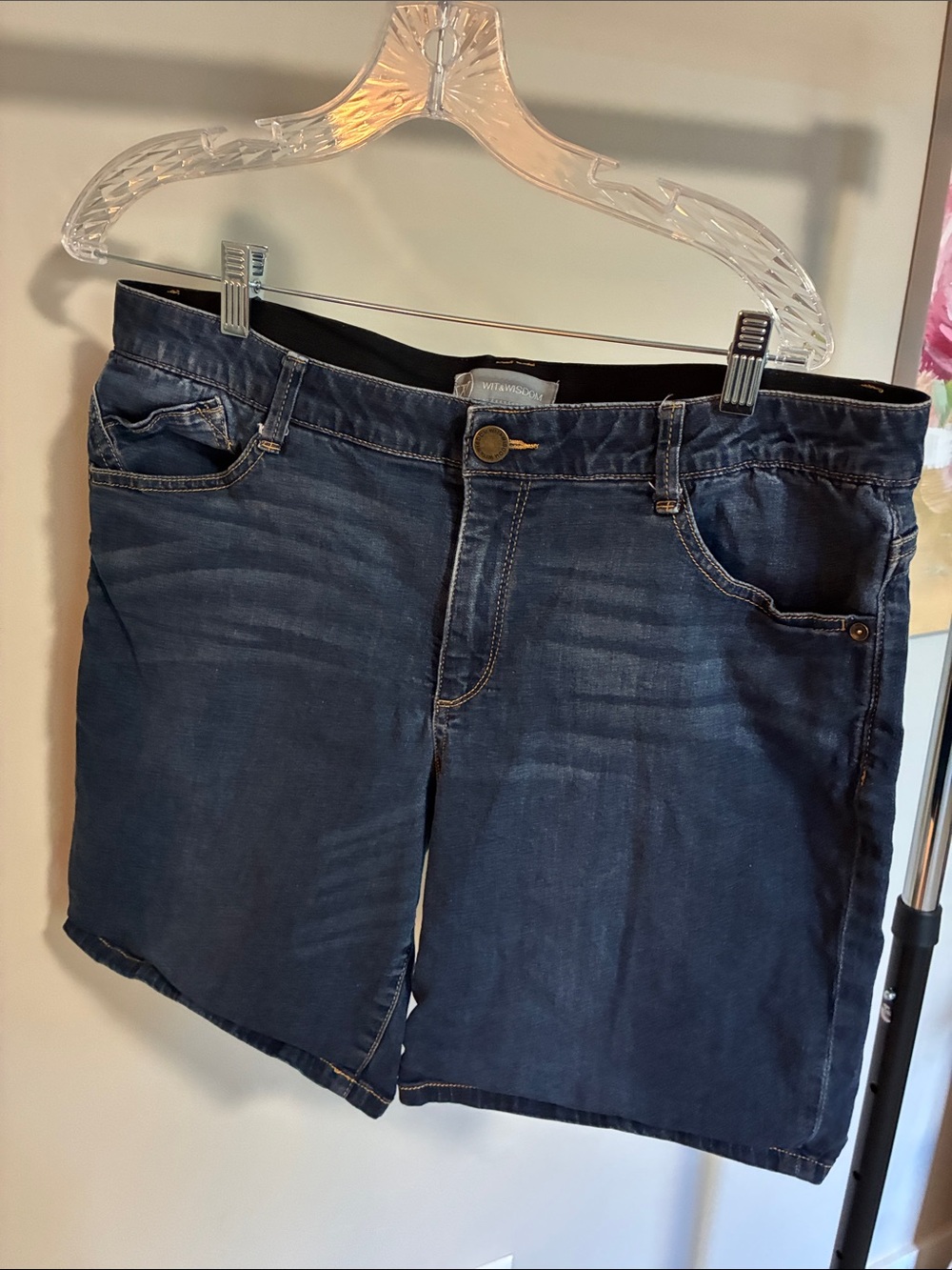 Wit & Wisdom Indigo Denim Jean Shorts